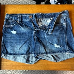GAP Distressed Blue Jean Shorts